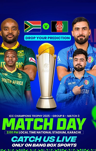 ICC Champions Trophy (2025) (SA VS AFG) Highlights Hindi WEB-HDRip 1080p | 720p | 480p [x264]